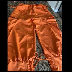 Side slit cargo pants